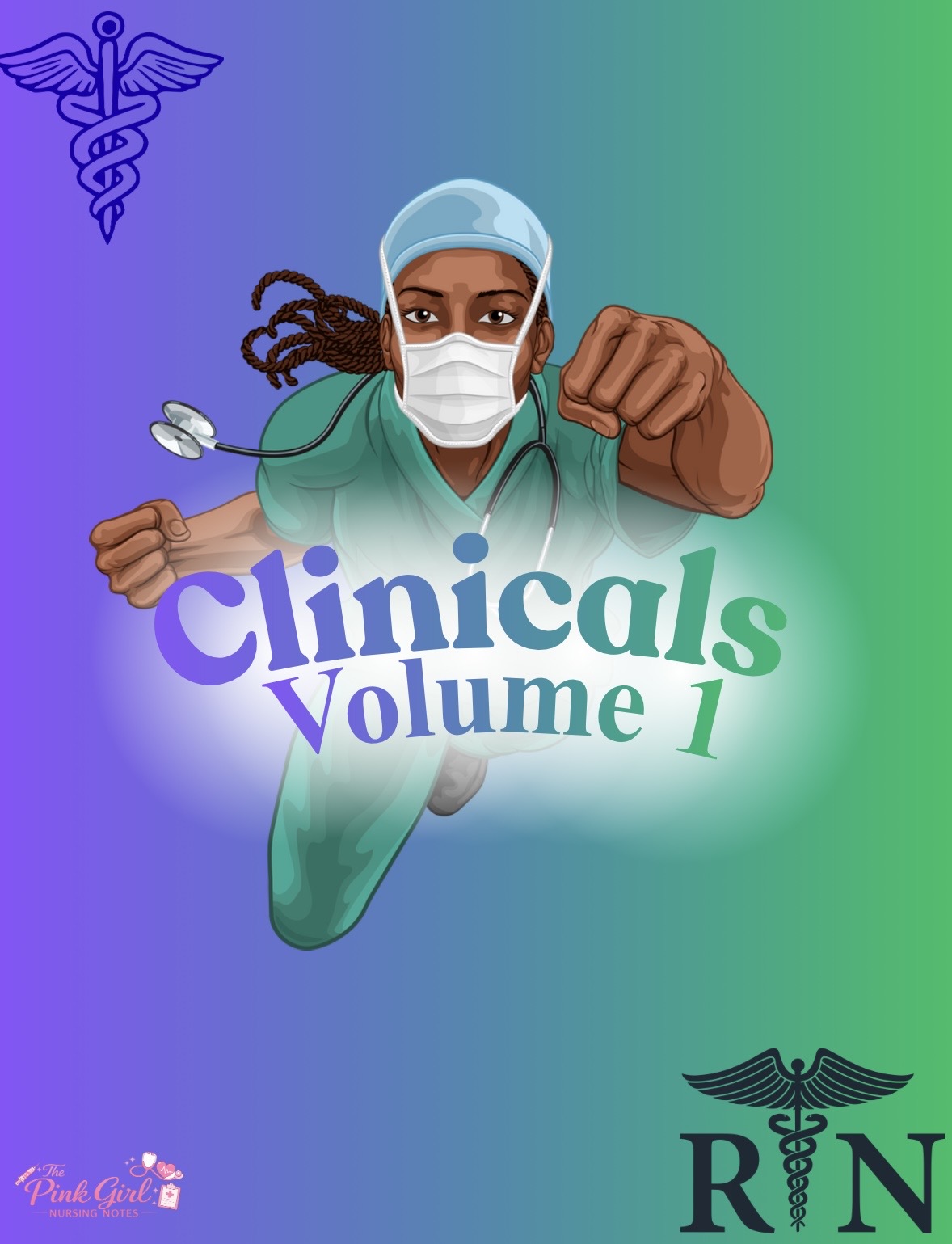 🎀 Clinicals Volume 1 — Pink Girl Nursing Notes 💉☁️